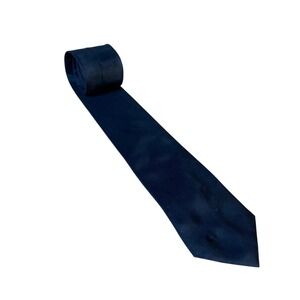 Bibas Mens Slim Black 100 Percent Silk Formal Necktie Business Career